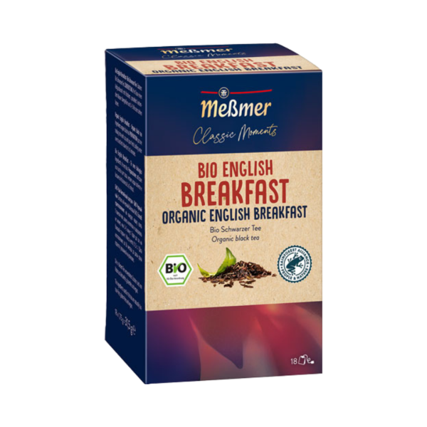 Meßmer Classic Moments Bio English Breakfast, Schwarzer Tee, Teebeutel im Kuvert, 2. Entnahmefach/displaytauglich, 31,5g